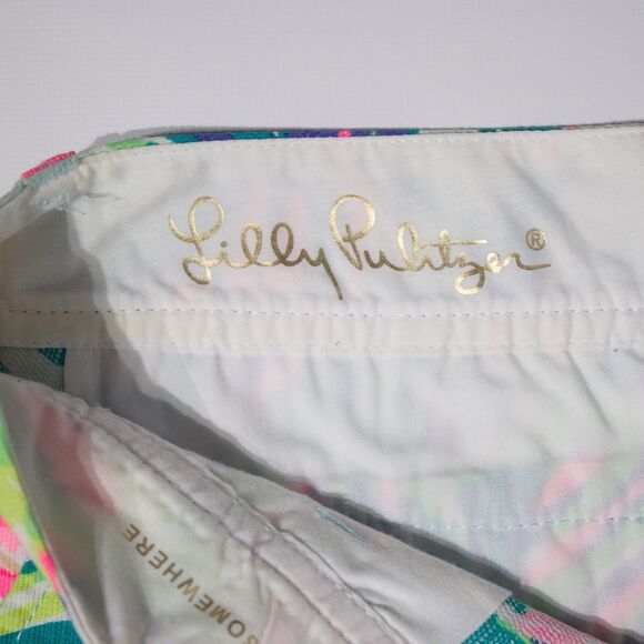 Lilly Pulitzer Callahan Shorts Pink Green Blue Floral Pattern Women Sz. 0 (30”W) - Picture 7 of 12